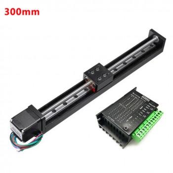 Etapa de Translación Lineal Motorizada Mini con Mesa Deslizante CNC con Kit Motor Paso a Paso NEMA11 y Controlador TB6600