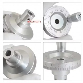 Módulo de Movimiento Lineal Manual con Husillo a Bolas (10-60kg) y Volante para Mesa Deslizante CNC