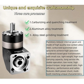 PVE090 Caja de engranajes planetarios de ángulo recto para motor NEMA34 de 86 mm/servomotor de 80 mm