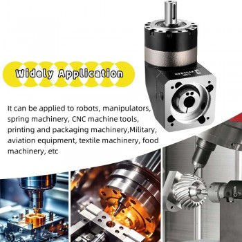 PVE090 Caja de engranajes planetarios de ángulo recto para motor NEMA34 de 86 mm/servomotor de 80 mm