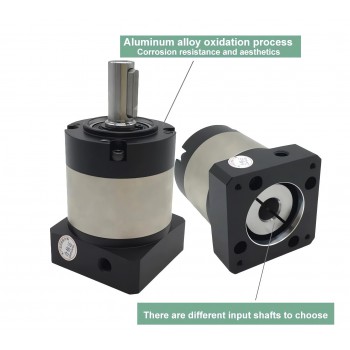 PLE060 Reductor Planetario para Motor Paso a Paso NEMA23 / Servomotor AC 60mm 200W 400W