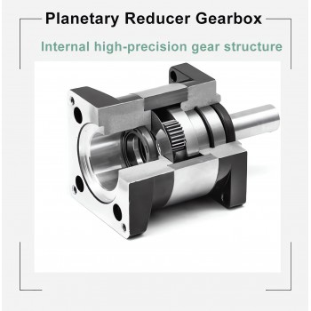 Serie DLF Reductor de velocidad con cabezal de engranaje planetario Nema 23  entrada de 1/4