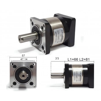 Serie DLF Reductor de velocidad con cabezal de engranaje planetario Nema 23  entrada de 1/4