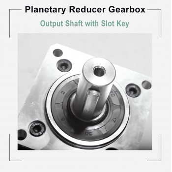 Serie DLF Reductor de velocidad con cabezal de engranaje planetario Nema 23  entrada de 1/4