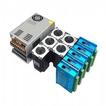Kit CNC 5 Ejes con Motor Paso a Paso Lazo Cerrado Nema 23 57mm 3Nm, Controlador y Fuente