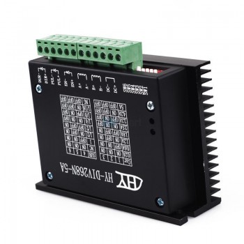 Controlador de motor paso a paso híbrido bifásico HY-DIV268N-5A de 12-48V y 0,2-5A