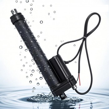 Actuador Lineal Sumergible IP68 120kg 12V Motorizado para Automatización Industrial