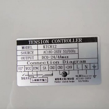 KTC-812 Controlador de Tensión Semiautomático 24 VCC 4 A para Control de Tensión Magnético de Partículas