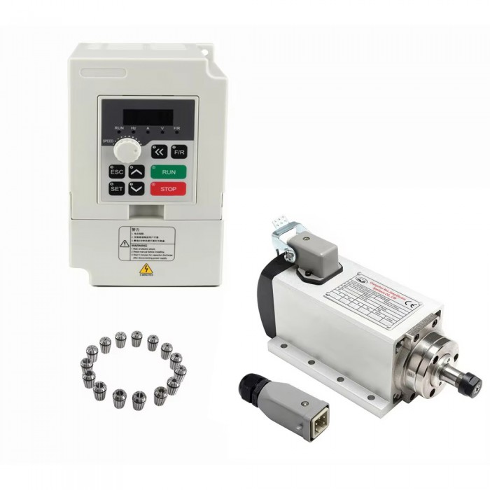 Handi Kit de husillo CNC cuadrado de 800W ER11 24000rpm 110V/220V con VFD