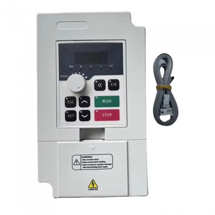 Variador de frecuencia VFD de 3,7kW 5HP 220V/380V para husillo CNC
