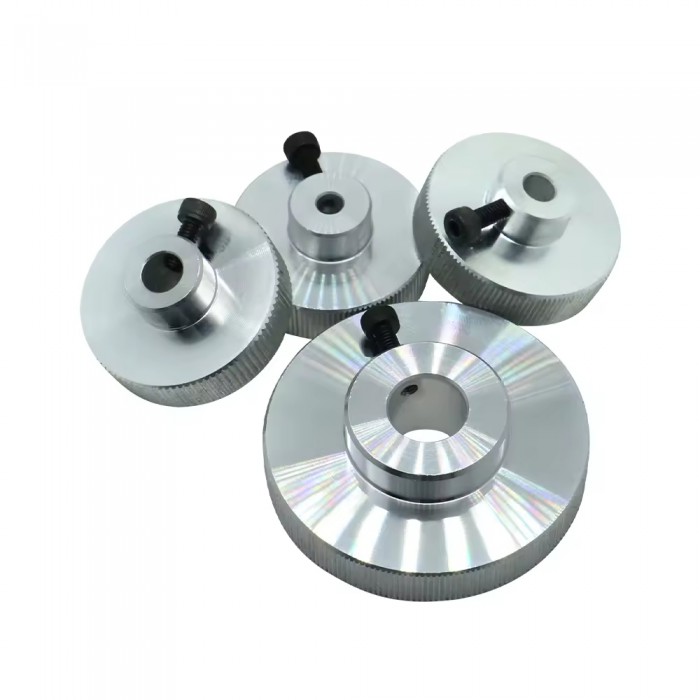 Volante de aluminio Ø5mm/6,35mm/8mm/14mm para motores paso a paso NEMA 17/23/34
