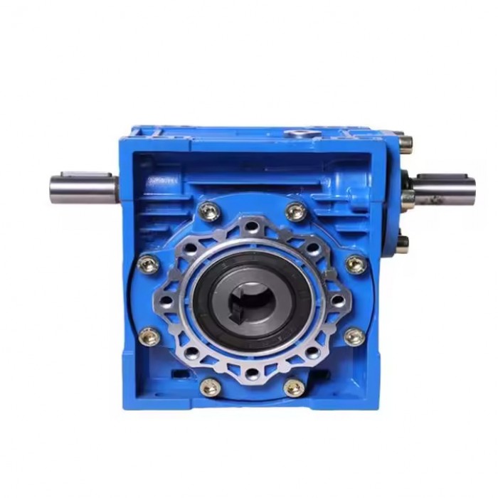 NRV-VS63 Reductor sinfín 20:1 de 0.3 a 2.8kW y 118 a 160Nm con doble eje de entrada