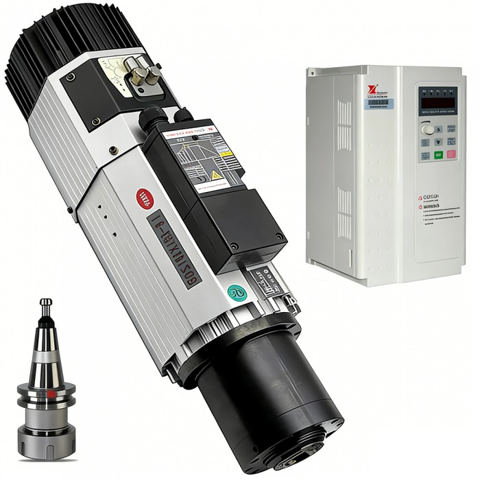 Kit de husillo ATC de 9kW ISO30 125mm con VFD Fuling de 11kW trifásico 220V/380V