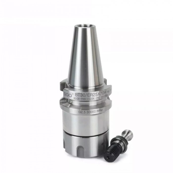Portaherramientas BT30-ER25 70L con tirante de 45° para husillo ATC