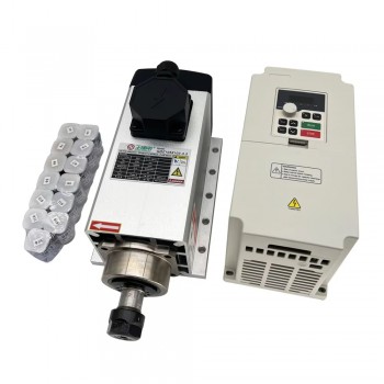 Kit de husillo CNC de 3,5kW ER20 18000rpm con VFD de 3,7kW y 13 pinzas ER20