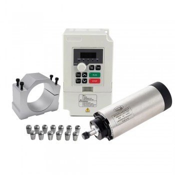 Kit de husillo CNC de 1,5kW ER11 24000rpm refrigerado por aire con VFD