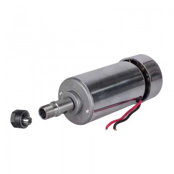 Motor de husillo CNC de 300W 48V ER11/ER16 12000rpm 52mm refrigerado por aire para grabado PCB y madera