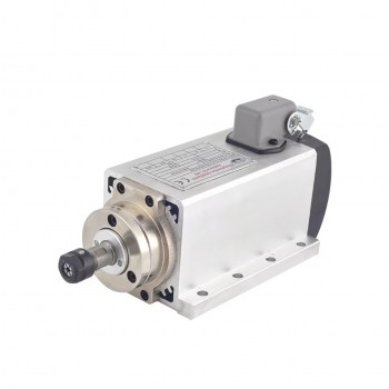 Motor de husillo CNC de 1,5kW ER11/ER16 110V/220V 24000rpm refrigerado por aire con conector de aviación