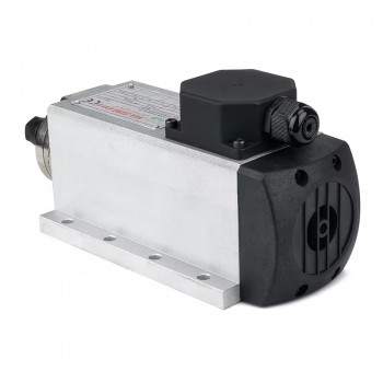 Motor de husillo CNC de 1,5kW ER11/ER16 110V/220V 24000rpm refrigerado por aire con conector de aviación