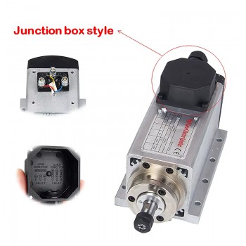 Motor de husillo CNC de 1,5kW ER11/ER16 110V/220V 24000rpm refrigerado por aire con conector de aviación