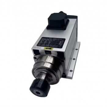 Motor de husillo CNC cuadrado de 4,5kW ER32 18000/24000rpm 220V/380V refrigerado por aire