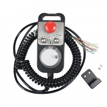 Volante MPG colgante CNC de 4 o 6 ejes 100PPR con parada de emergencia para router CNC