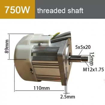 Kit de servomotor CA sin escobillas de 550W a 2.2kW y 1.85Nm a 6.85Nm con controlador CNC