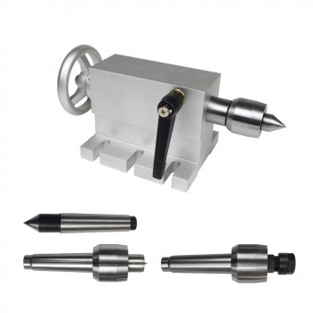 Contrapunto móvil MT2 de 65mm con 4 puntas para torno y fresadora CNC