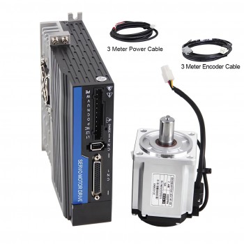 Kit EtherCAT de servomotor CA de 100W a 1000W con driver CNC 0,318 a 3,18Nm y encoder de 21 bits