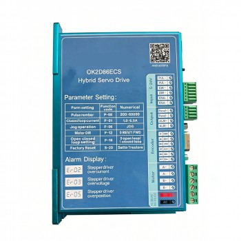 OUKEDA OK2D86ECS Controlador paso a paso de circuito cerrado 0–8A 18–80VCC para NEMA 34