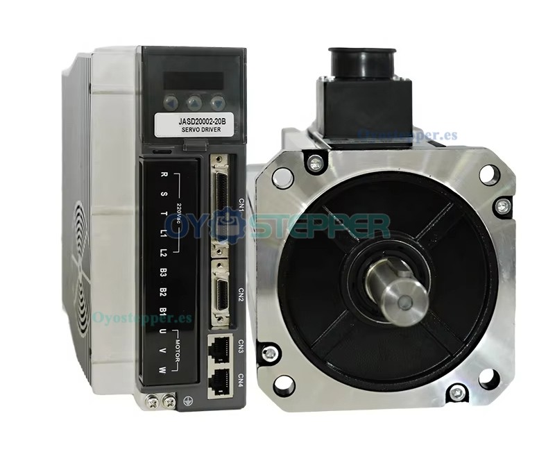 Kit de Motor Servo AC 2000 W con Freno 9.55 N·m 2000 RPM 10.2 A con Encoder Absoluto de 17 Bits