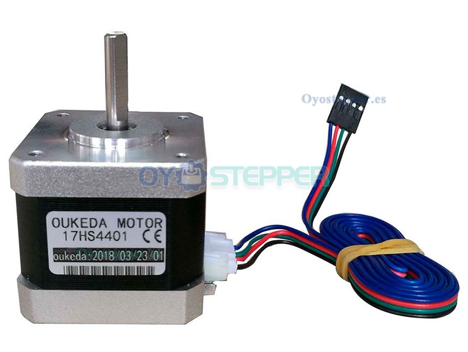 Oukeda Motor Paso a Paso NEMA 17 17HS44011.8° 45 N·cm 2 Fases para Impresora 3D y Robótica