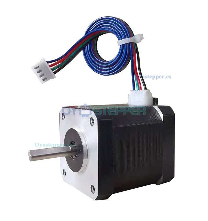 Oukeda Motor Paso a Paso NEMA 17 1.8° 59 N·cm 2 A con Eje D-Cut para Impresora 3D