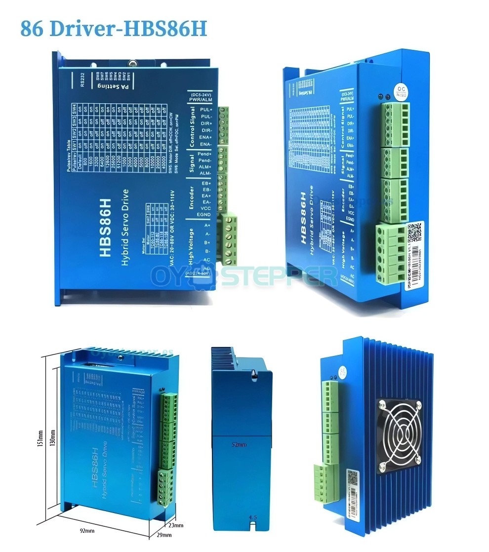 Controlador Lazo Cerrado HBS86H para Motor Paso a Paso NEMA 34 86mm (Accionamiento H&iacute;brido Servo)