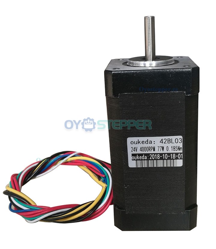 Oukeda Motor Eléctrico de CC sin Escobillas Trifásico 24 V 6.3–18.8 N·cm 4000 RPM