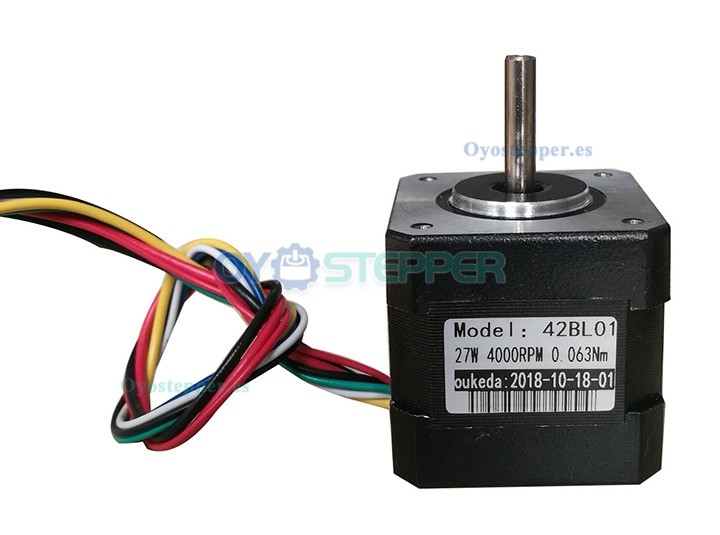 Oukeda Motor Eléctrico de CC sin Escobillas Trifásico 24 V 6.3–18.8 N·cm 4000 RPM