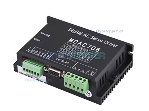 Kit de Motor Servo DC Sin Escobillas Nema 17 64 W 24 V 0.2 N·m 3000 RPM con Encoder de 1000 Líneas 42×42 mm