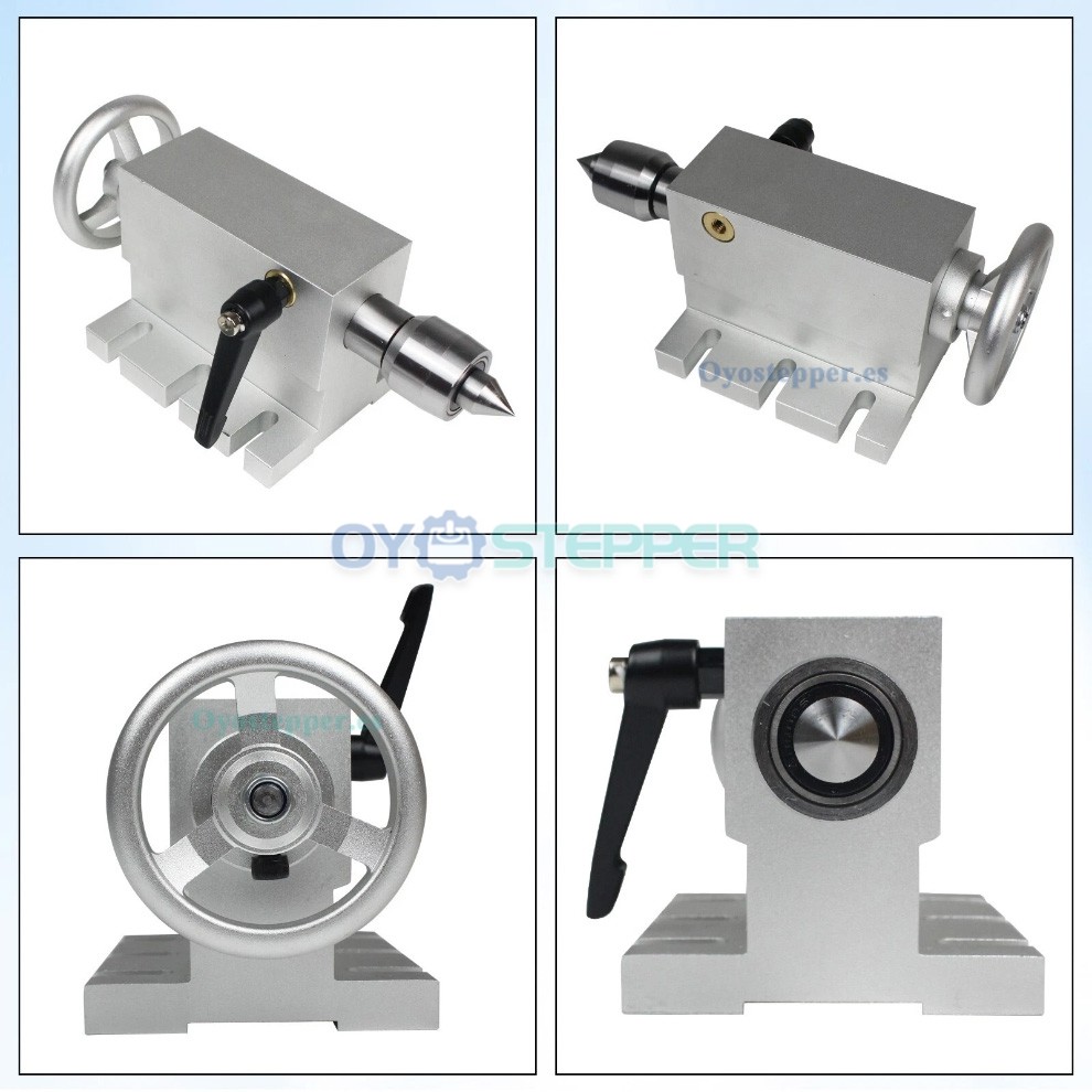 Contrapunto m&oacute;vil MT2 de 65mm con 4 puntas para torno y fresadora CNC