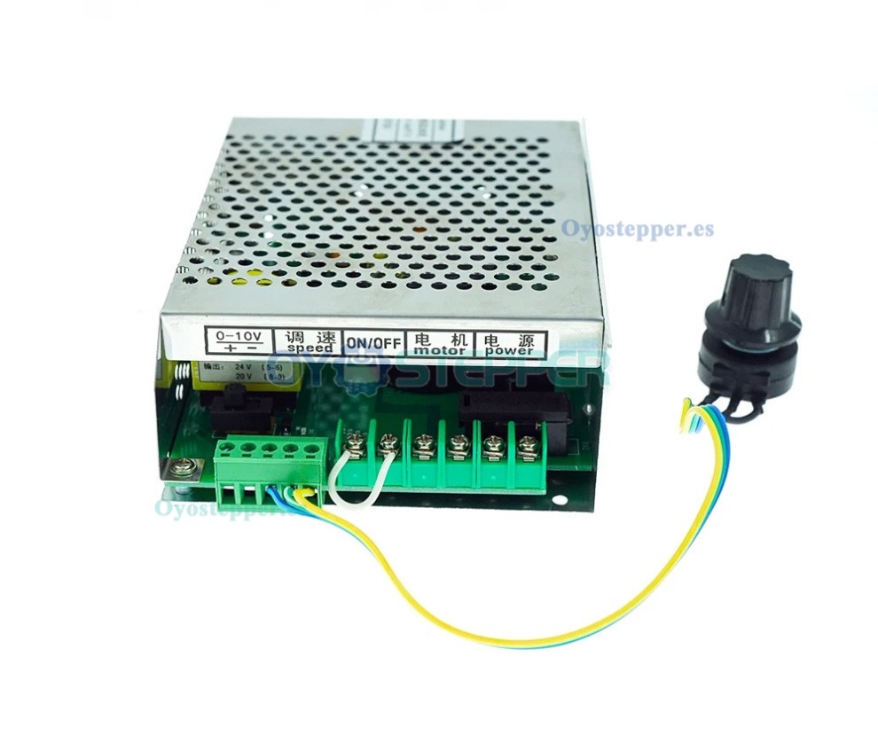 Kit de husillo CNC de 800W ER11 refrigerado por aire con controlador de velocidad y soporte de 52mm