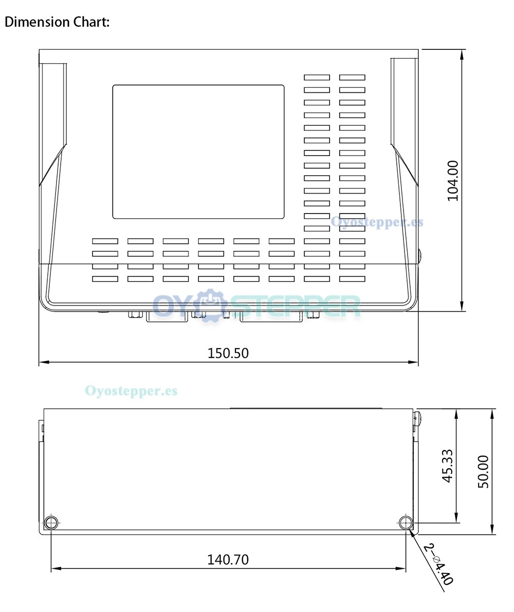 Kit de Motor Servo DC 750 W con Controlador 2.39 N·m 48 V con Encoder de 1024 Líneas 80×80 mm