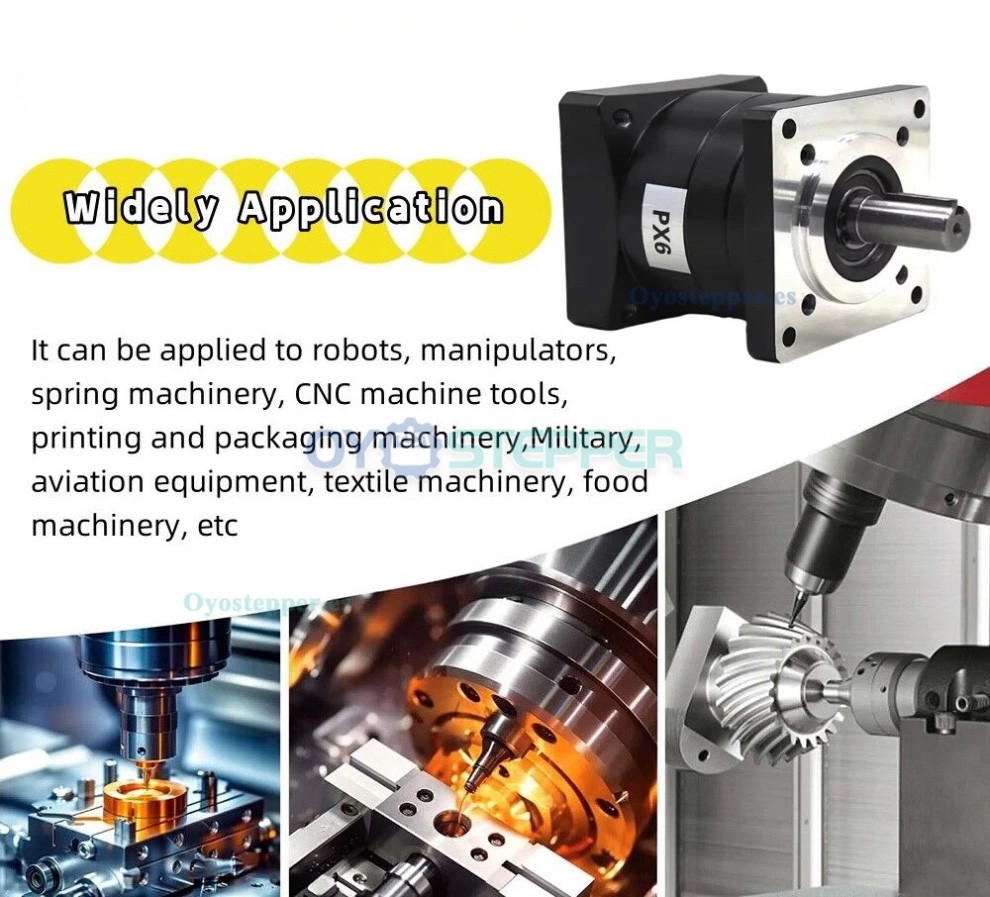 DLF Serie Reductor Planetario con Kit Motor Paso a Paso Nema 23 1.8&deg; 1.2Nm