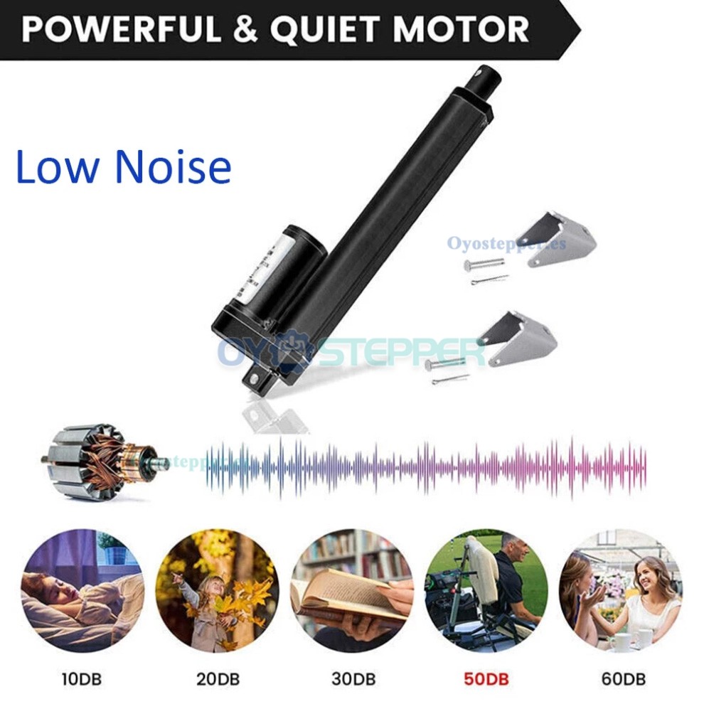 Actuador Lineal Sumergible IP68 120kg 12V Motorizado para Automatizaci&oacute;n Industrial