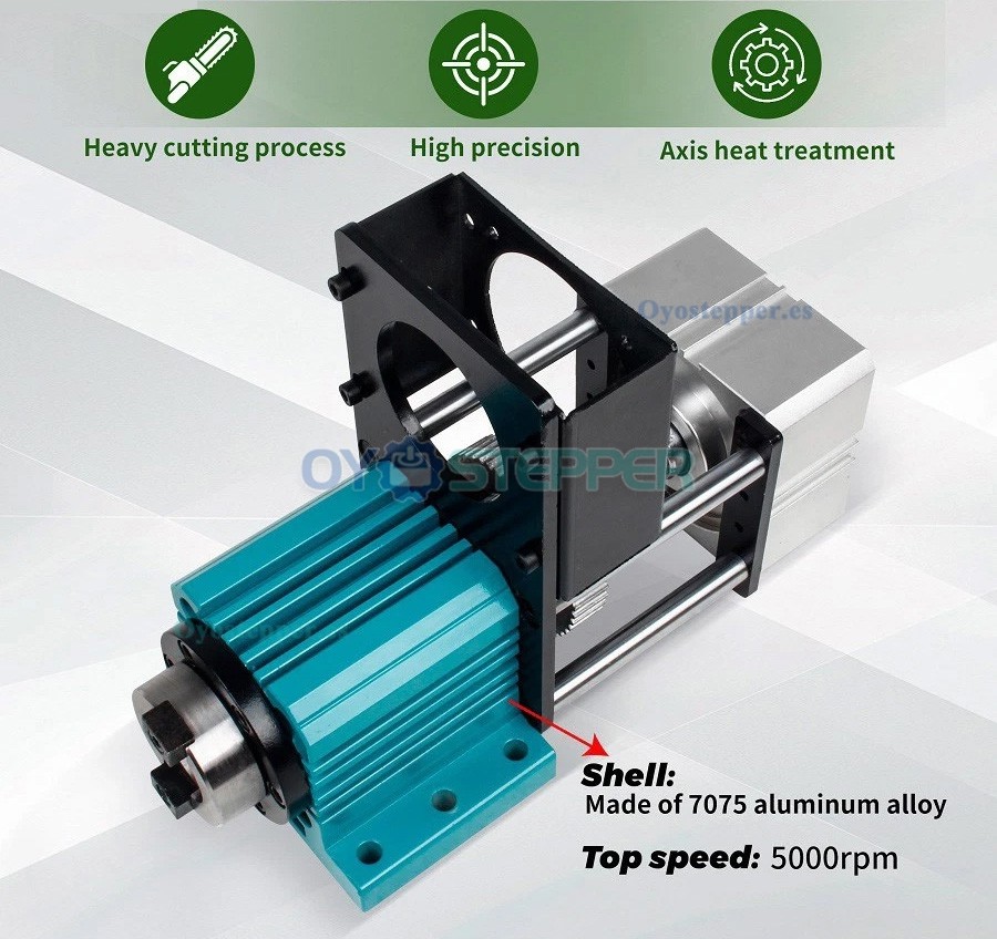 Conjunto de husillo no motorizado BT30 de 5000rpm con cilindro neum&aacute;tico