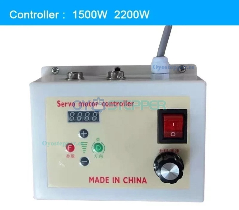 Kit de servomotor CA sin escobillas de 550W a 2.2kW y 1.85Nm a 6.85Nm con controlador CNC