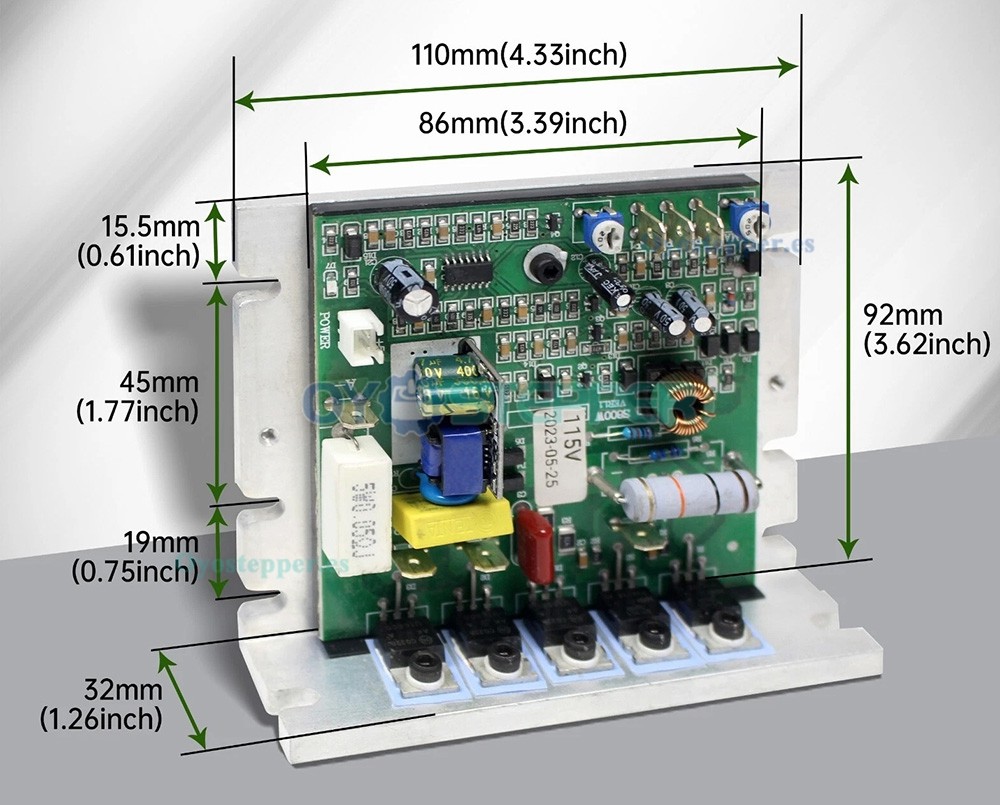 Kit de motor de 550W o 750W con placa de control CNC para mini torno CJ0618 CJ18A y WM210V