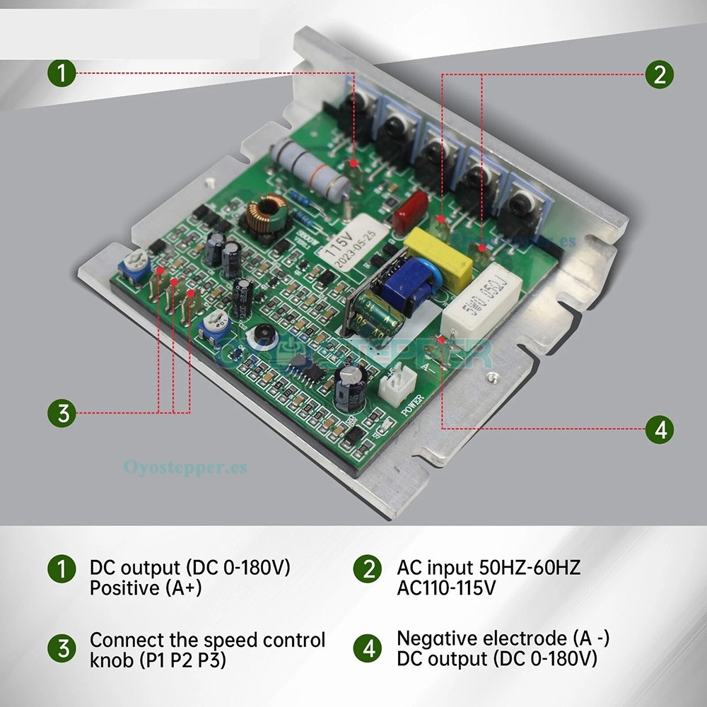 Placa de control CNC para motor de mini torno CJ0618 CJ18A WM210V