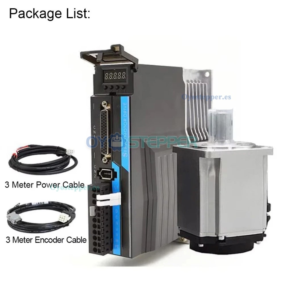 Kit EtherCAT de servomotor CA de 100W a 1000W con driver CNC 0,318 a 3,18Nm y encoder de 21 bits