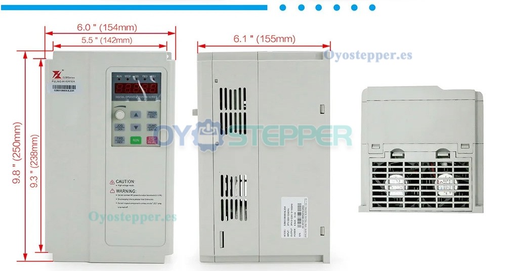 Kit de husillo ATC BT30 de 4,5kW refrigerado por aire con VFD de 5,5kW