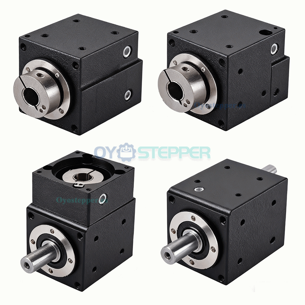 NEMA17 Reductor de Ángulo Recto con Engranaje Cónico 2:1/3:1/5:1, Entrada 5mm/8mm, 90° NEMA17 Reductor de Ángulo Recto con Engranaje Cónico 2:1/3:1/5:1, Entrada 5mm/8mm, 90°