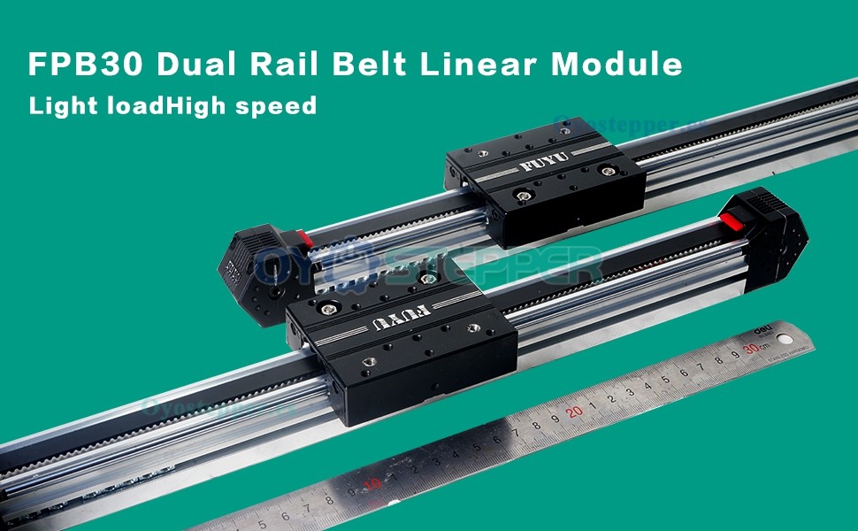 FPB30 Plataforma Lineal con Guía y Correa Dentada Con Motor Paso a Paso Nema 17 para CNC